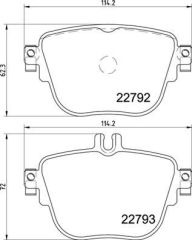 FREN BALATASI ARKA MERCEDES C257 W213 S213 C238 A238-VALEO 671865-A0004206200