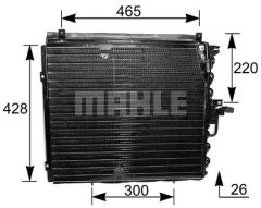 KLIMA RADYATORU MERCEDES W124 S124 C124-MAHLE AC133000S-A1248301070