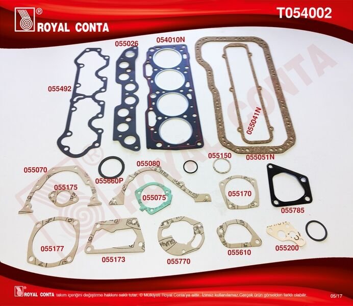 MOTOR TAKIM CONTA STD. KEÇESİZ UNO-TİPO-PALIO-MAREA 1.4-ROYAL T054002-5892410