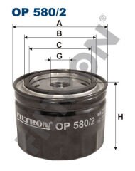 YAG FILTRESI FREELANDER I L314 2.0 DI 98 00 FREELANDER I SOFT TOP L314 2.0 D 98 06-FILTRON OP580.2-ERR5542-LRF000010