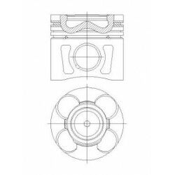 MOTOR PİSTON SEGMAN DOBLO-FİORİNO- LINEA-GRANDE PUNTO-ASTRA 1.3 CDTI 16V 0.40 Euro5 69.60 mm-YENMAK 31-04289-040-4289040
