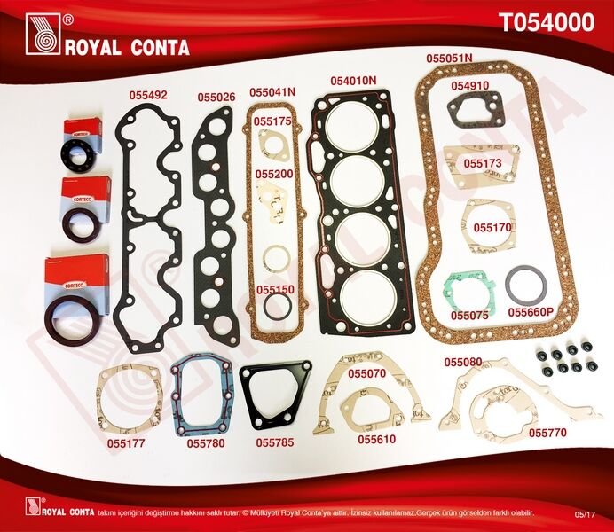 MOTOR TAKIM CONTA SKT KEÇELİ TİPO-UNO 1.4-ROYAL T054000