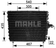 KLIMA RADYATORU MERCEDES W124 S124 A124 C124-MAHLE AC166000S-A1248301670
