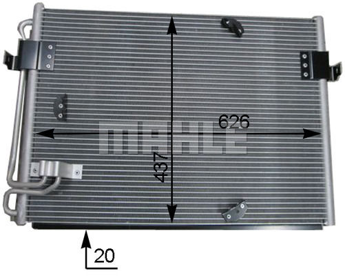 KLIMA RADYATORU BMW E31 90 98-MAHLE AC174000S-64531392941