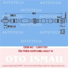 ÖN FREN HORTUMU GOLF IV-AUTOTECH-IJ0611701