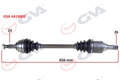 KOMPLE AKS SOL DACIA SANDERO STEPWAY II 12- 1.5DCI 656mm-GVA 4419005-391016613R-391017832R