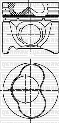 MOTOR PİSTON SEGMAN STD 1-2 PİSTON BORA-CADDY II-GOLF III-IV-PASSAT-POLO-A3-A4 1.9TDI 79.51mm-YENMAK 31-04301-000