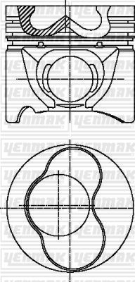 MOTOR PİSTON SEGMAN STD 3-4 PİSTON BORA-CADDY II-GOLF III-IV-PASSAT-POLO-A3-A4 1.9TDI 79.51mm-YENMAK 31-04302-000