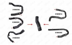 TURBO HORTUMU KÜÇÜK METAL BORU HARİÇ FIAT LINEA 1.3 JTD-1.4 16V TURBO 07-IBRAS 15408-51800396-51883502