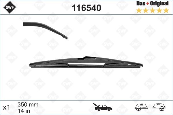 SİLECEK SWF 35cm x1 ARKA C3-C8-SAXO-XSANTIA-P206-P 307-MGN II BERLINGO LOGAN LAGUNA II CLIO-VALEO-6426LW-642393-6426EQ