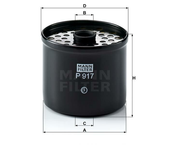 YAKIT FİLTRESİ DİZEL BOXER 1.9-2.5-EXPERT-J9-JUMPER-DUCATO-ESCORT-TRANSİT-TRAFIC-JETTA-PASSAT-TRANS-MANN P917X-1906.08-7701010100-7701065609