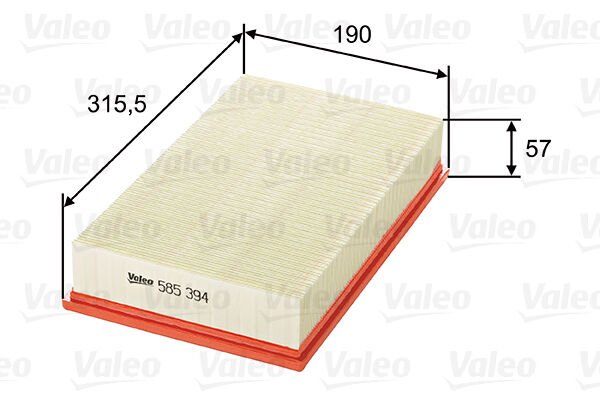HAVA FILTRESI MERCEDES E-CLASS M112 W210 S210-VALEO 585394-A1120940204