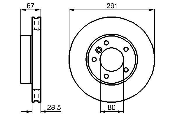 ÖN FREN AYNASI HAVALI JAGUAR XJ 1989-09/1997-BOSCH 0986478691-JLM1826