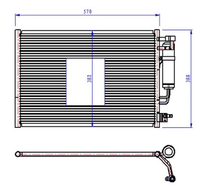 KLIMA RADYATORU KONDANSER FIESTA VI EURO 5 1.4TDCI 08 14-ORIS CFR311016-AP3119710BB-1756718