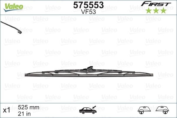 SİLECEK SÜPÜRGESİ 53cm x1 NORMAL TİP FİRST ÜNİVERSAL-VALEO-NGR5201-NGR5201-NGR5201