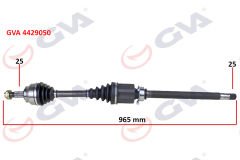 KOMPLE AKS SAĞ MİLLİ DOBLO 1.6 MJT AT/MT 10- 965.5mm-GVA 4429050-51815194-51933669