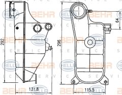 RADYATOR YEDEK SU DEPOSU MERCEDES W201 W124 S124-MAHLE-A1245001749