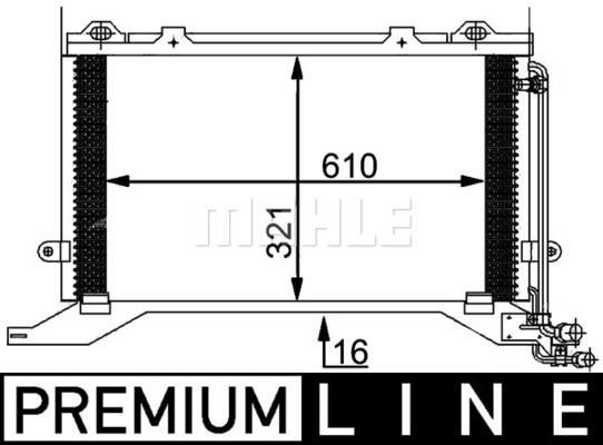 KLIMA RADYATORU MERCEDES E-CLASS W210 S210-MAHLE AC248000P-A2108300470