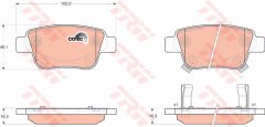 ARKA BALATA AVENSIS 1.8-2.0-2.0D-4D 2.4 3.03-11.08 COROLLA VERSO 1.6-1.8- 2.0 2.2D-4D 04-3.04-09-TRW GDB3337-0446605010-0446605020-WVA23620