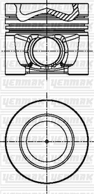 MOTOR PİSTON SEGMAN STD GOLF-A3-TT-SUPERB-2.0 TDI 16V-YENMAK 31-04341-000