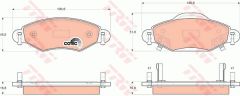 ÖN BALATA YARIS 1.0 99 9.05 1.3 02-9.05 1.4 D4D 01 9.05 1.5 VVTI TS 04/2001 9.05-TRW GDB3324-044650D010-044650D040-WVA23340