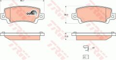 ARKA BALATA COROLLA 1.4 1.6 1.4VVTİ 1.6VVTİ 1.8 VVTİ 00-02 7.07 1.4 D4D 04-07 2.0D4D 02-07-TRW GDB3289-0446602070-0446602020-WVA23816