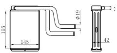 KALORİFER RADYATÖRÜ MONDEO I-II-III 93 01 195x148x42 BRAZİNG-ORIS KFR002042-98BW18476AA-1114283-7061626
