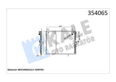 KLIMA RADYATORU MERCEDES W124 S124 A124 C124-KALE 354065-A1248301370