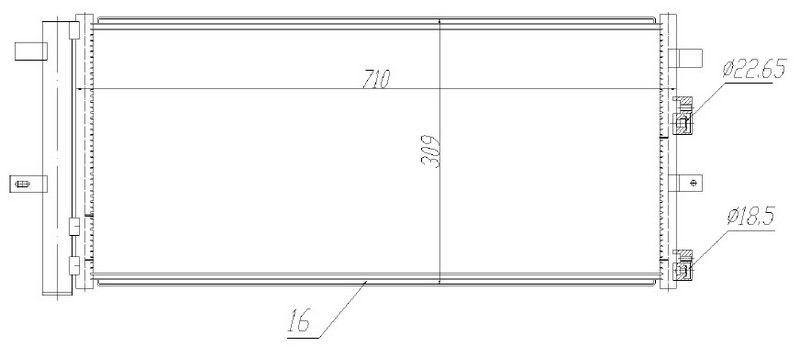 KLIMA RADYATORU KONDANSER MONDEO 14 1.0-1.5 ECOBOOST 1.5 TDCI 2.0 TDCI-ORIS CFR580016-DG9H19710AE-HG9H19710CA-E1GH19710AC