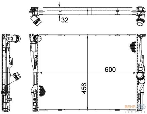 MOTOR SU RADYATORU OTO/MANUEL TAPASIZ BMW E81 E82 E87 E88 E90 E91 E92 E93 X1 E84 Z4 E89-MAHLE CR1090000P-17117559273
