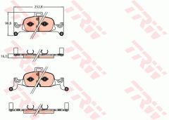 ÖN BALATASI AUDI A4 2.0TFSİ 2.0TDİ 3.0TDİ 40TDİ 15 45 TFSI Hybrid 18 A5 A6 A7 15 Q5 16-TRW-8W0698151AC-8W0698151M-8W0698151L