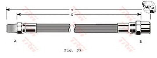 FREN HORTUMU ARKA MERCEDES W201 W202 W124 W126 W140 R129-TRW PHB125-A1264280335