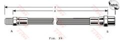 FREN HORTUMU ARKA MERCEDES W201 W202 W124 W126 W140 R129-TRW PHB125-A1264280335