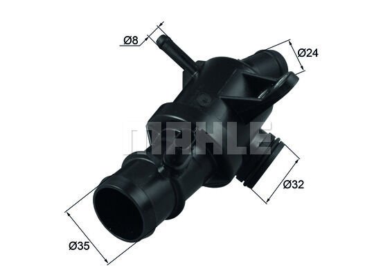 TERMOSTAT 89 C MERCEDES OM640 W169 W245-MAHLE TM4092-A6402000715