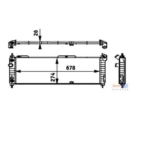 RADYATÖR CORSA B-TIGRA 1.2-1.4 16V-1.6 16V AC KLİMASIZ MEK 678x274x26-MAHLE CR355000P-52459323-1300152-1300153-52459322