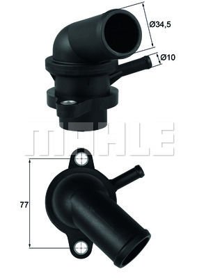 TERMOSTAT 88 C CHEVROLET KALOS 1.4 LACETTI 1.4 16V LOVA-NUBIRA Estate-REZZO-VIVANT 1.6-MAHLE TI24087D-96460002