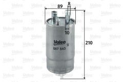 YAKIT FİLTRESİ MAZOT FIAT GRANDE PUNTO 1.3 D MULTIJET-DOBLO 1.9-VALEO 587543-1578143-77363804-1542785