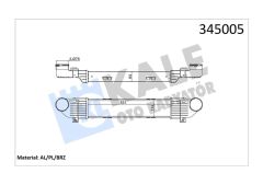 TURBOSARJ RADYATORU MERCEDES S-CLASS W220 99 05-KALE 345005-A2205000000
