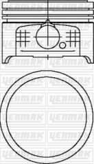 MOTOR PİSTON SEGMAN STD P106-P206-P306-PARTNER-BERLINGO 1.4 8V TU3JP-Euro4 BOY:50mm TEPE 75m-YENMAK 31-04500-000