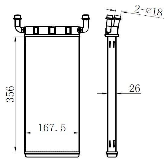 KALORIFER RADYATORU MERCEDES SPRINTER B906 . VW CRAFTER 30-35-50-ORIS KVW022026-A0038358901-2E0819017C