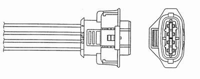 OKSİJEN SENSÖRÜ VECTRA C-ASTRA H-SIGNUM-ZAFIRA B 1.8 Z18XER-A18XER 471mm-NGK 94143-55353812-855554-93185493-855426
