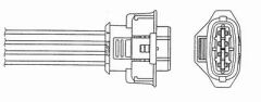 OKSİJEN SENSÖRÜ VECTRA C-ASTRA H-SIGNUM-ZAFIRA B 1.8 Z18XER-A18XER 471mm-NGK 94143-55353812-855554-93185493-855426
