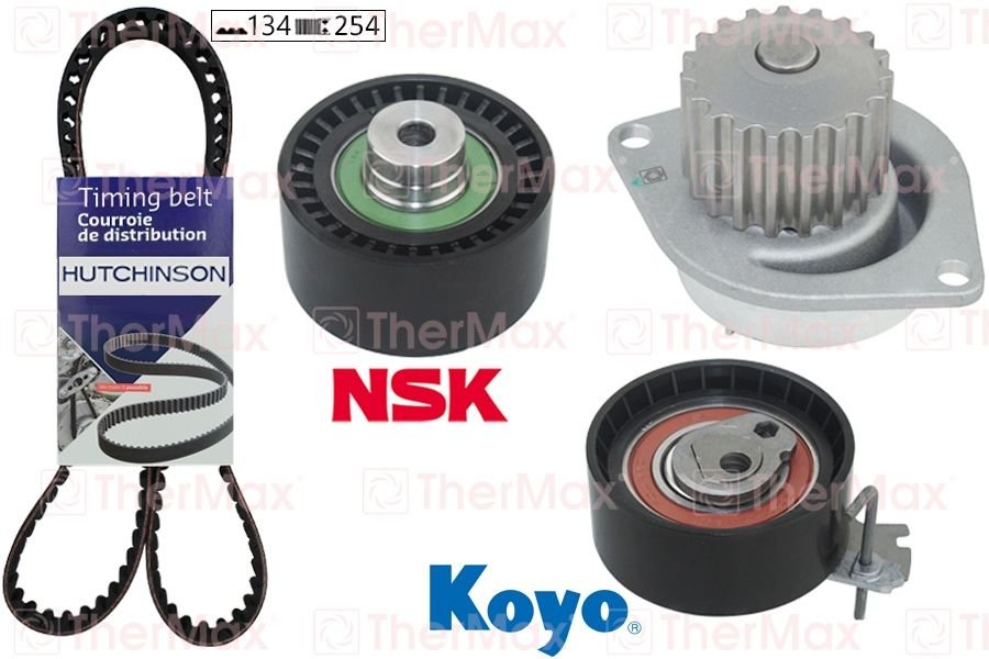 DEVİRDAİMLİ EKSANTRİK GERGİ KİTİ P206-207-307-308-PARTNER-C2-C3-C4-XSARA-BERLINGO 1.6 TU5JP4 T-THERMAX T15.193-1609525880