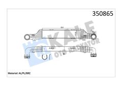 TURBOSARJ RADYATORU MERCEDES E-CLASS W210 S210-KALE 350865-A2105002100