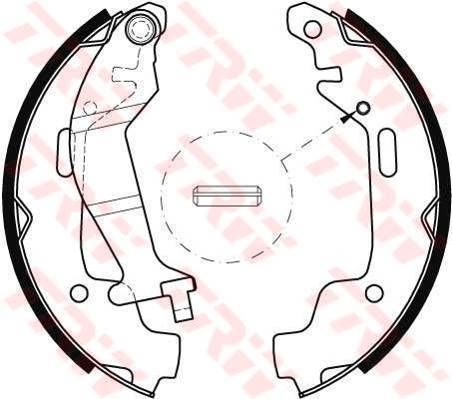 ARKA PABUÇ BALATA AGILA 1.0 12V 1.2 16V 2000 12.2007 180X26 GS8468-TRW GS8468-1605977-4705128-4706834-4706273