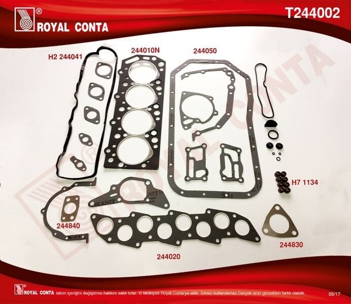 MOTOR TAKIM CONTA SUBAP LASTIKLI L300- HYUN H100-ROYAL T244002-MD997052