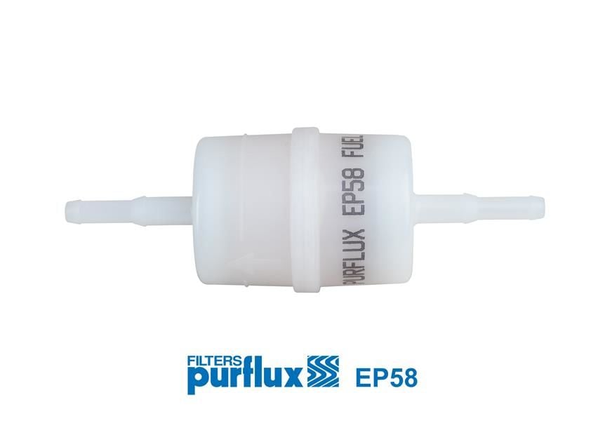 ŞEFFAF BENZİN ARA FİLTRE KÜÇÜK TİP ÜNİVERSAL-PURFLUX EP58-7700544588-82425649-251201511D