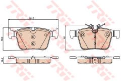 FREN BALATASI ARKA MERCEDES C-CLASS W205 S205 C205 A205-TRW GDB2071-A0004209403