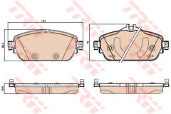 FREN BALATASI ON MERCEDES W205 S205 C205 A205 W213 S213 A238-TRW GDB2070-A0004209703