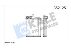 KALORIFER RADYATORU MERCEDES W169 W245 . MINI R55 R56 R60-KALE 352125-A1698300761-64113422666
